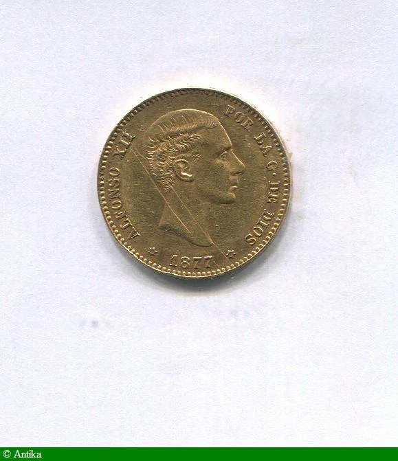 25 PESETAS ALFONSO XII 8,07 gr Madrid