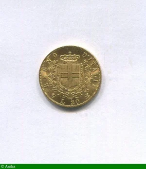 20 LIRE VICTOR EMMANUEL II 6,48 gr