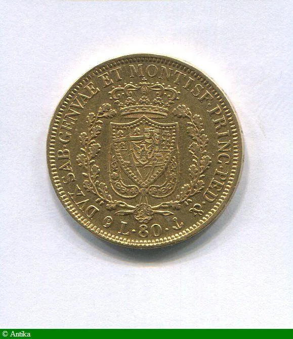 80 LIRE CHARLES FELIX Gênes 25,78 gr