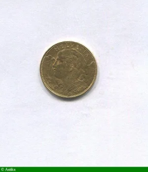 10 FRANCS HELVETIA Berne 3,22 gr RARE