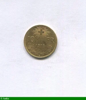 10 FRANCS HELVETIA Berne 3,22 gr RARE