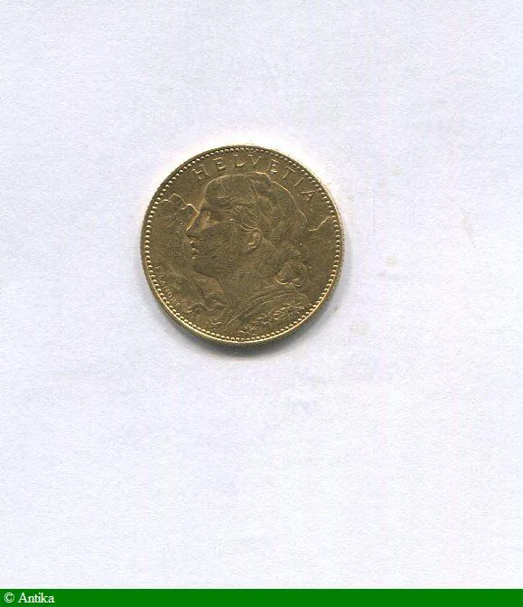 10 FRANCS HELVETIA Berne 3,22 gr RARE