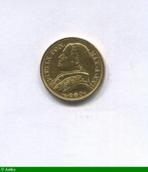 20 LIRE PIE IX Rome 6,44 gr