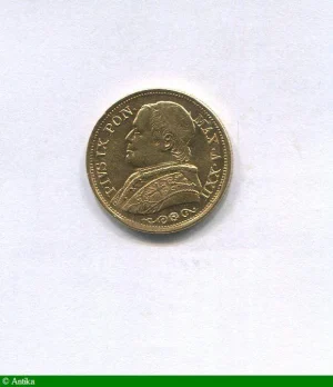 20 LIRE PIE IX Rome 6,44 gr