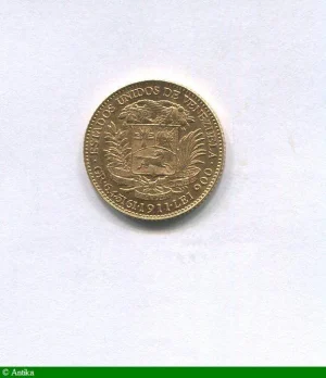 20 BOLIVARES SIMON BOLIVAR 6,46 gr