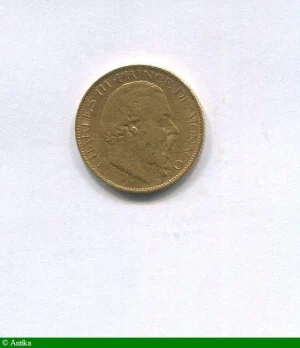 20 FRANCS OR CHARLES III 1856-1889