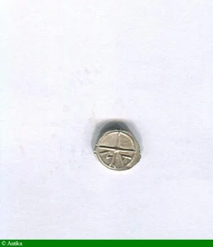 OBOLE Argt MA Tête à gauche Ca 121-82 AVT JC 0,72 gr