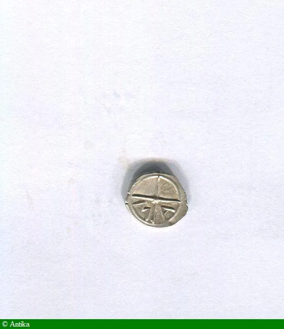 OBOLE Argt MA Tête à gauche Ca 121-82 AVT JC 0,72 gr