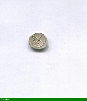 OBOLE Argt MA Tête à gauche Ca 121-82 AVT JC 0,71 gr
