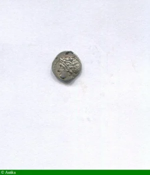 OBOLE Argt MA Tête à gauche Ca 121-82 AVT JC 0,71 gr