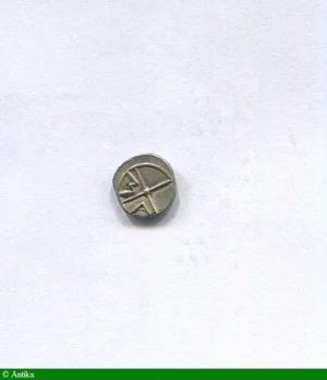 OBOLE Argt MA Tête à gauche Ca 121-82 AVT JC 0,71 gr