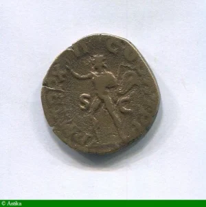 SESTERCE ROME 233 R/PM TRP XII COS III 10,53 gr