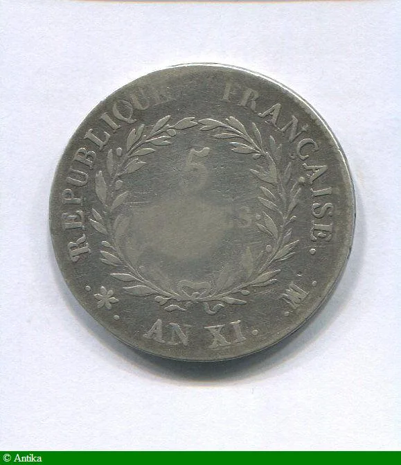 5 FRANCS BONAPARTE Ier CONSUL