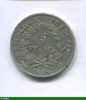 5 FRANCS NAP Ier T.L revers REPUBLIQUE