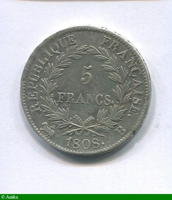 5 FRANCS NAP Ier T.L revers REPUBLIQUE