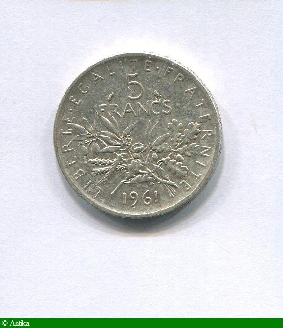 5 FRANCS SEMEUSE Argent