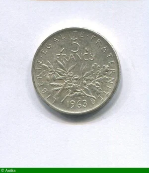 5 FRANCS SEMEUSE Argent