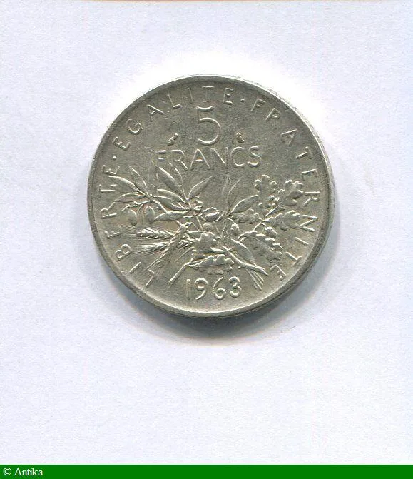 5 FRANCS SEMEUSE Argent