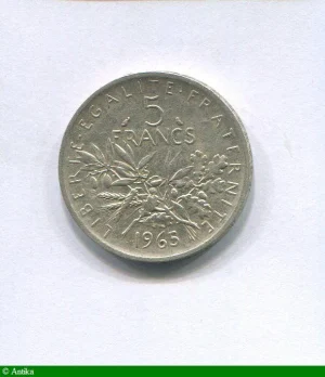 5 FRANCS SEMEUSE Argent