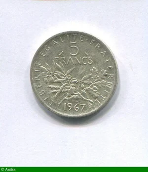 5 FRANCS SEMEUSE Argent