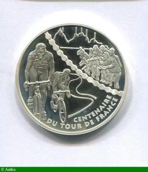 1 1/2 EURO ARGENT MONNAIE DE PARIS ETAPE DE MONTAGNE