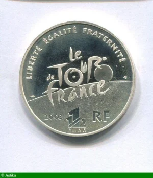 1 1/2 EURO ARGENT MONNAIE DE PARIS CONTRE LA MONTRE