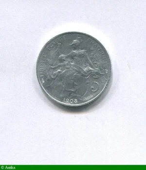 5 CENTIMES DUPUIS Essai en Aluminium