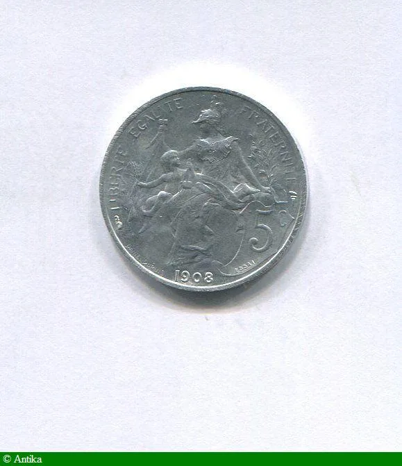 5 CENTIMES DUPUIS Essai en Aluminium