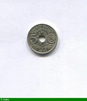 5 CENTIMES LINDAUER Essai Cupro Nickel Petit Module
