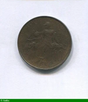 10 CENTIMES DUPUIS Essai en Bronze Flan Mat