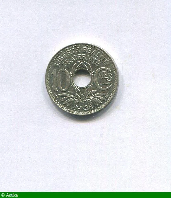 10 CENTIMES LINDAUER Essai Maillechort