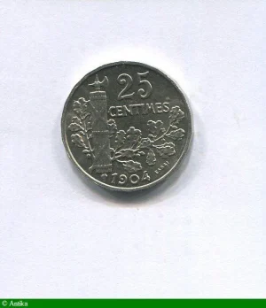 25 CENTIMES PATEY Essai Nickel 2ème Type 22 Pans