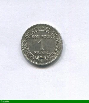 1 FRANC CHAMBRE de COMMERCE Argent