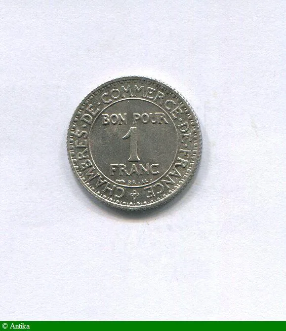 1 FRANC CHAMBRE de COMMERCE Argent