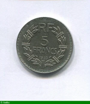 5 FRANCS LAVRILLIER Nickel