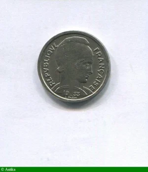 5 FRANCS BAZOR Nickel Essai au revers à dte du 5
