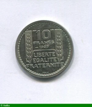 10 FRANCS TURIN Type Hybride Cupro-Nickel