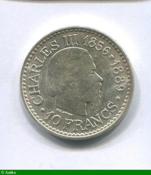 10 FRANCS CHARLES III Centenaire Monte-Carlo