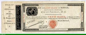CAISSES REGIONALES BON p/100 Frs en Monnaie
