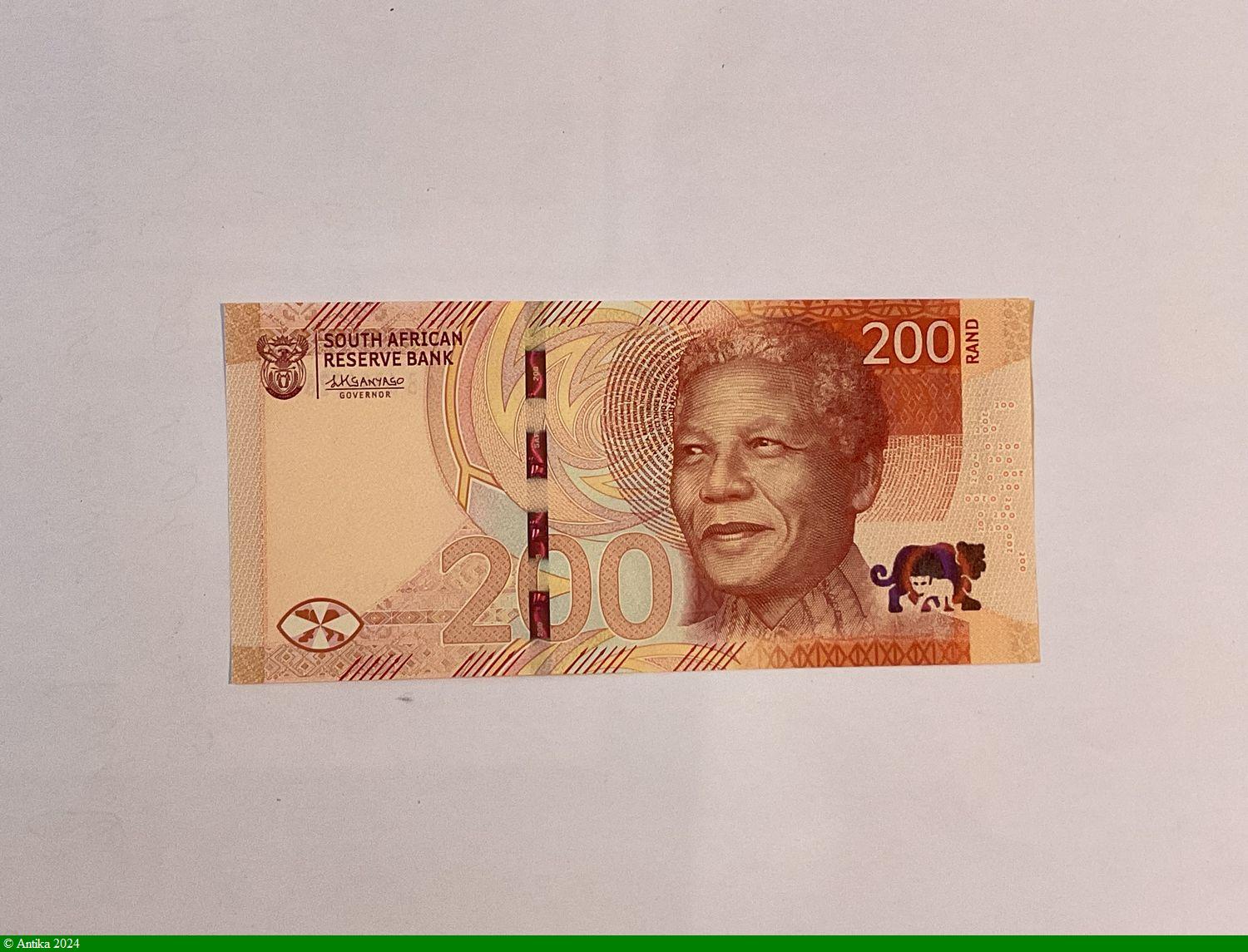 200 Rand Nelson Mandela & Léopard NOUVEAUTE