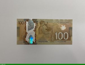 100 Dollars Sir Robert Laird Borden Polymère