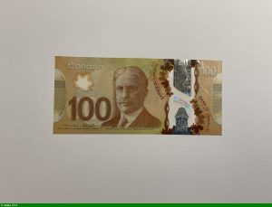 100 Dollars Sir Robert Laird Borden Polymère
