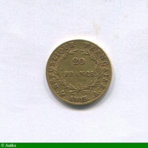 20 FRANCS OR NAP Ier T.N