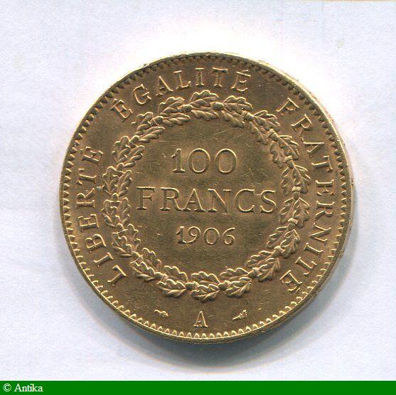 100 FRANCS OR GENIE
