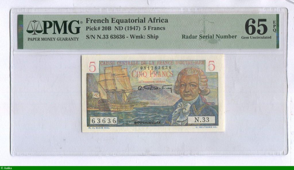 5 FRANCS BOUGAINIVILLE