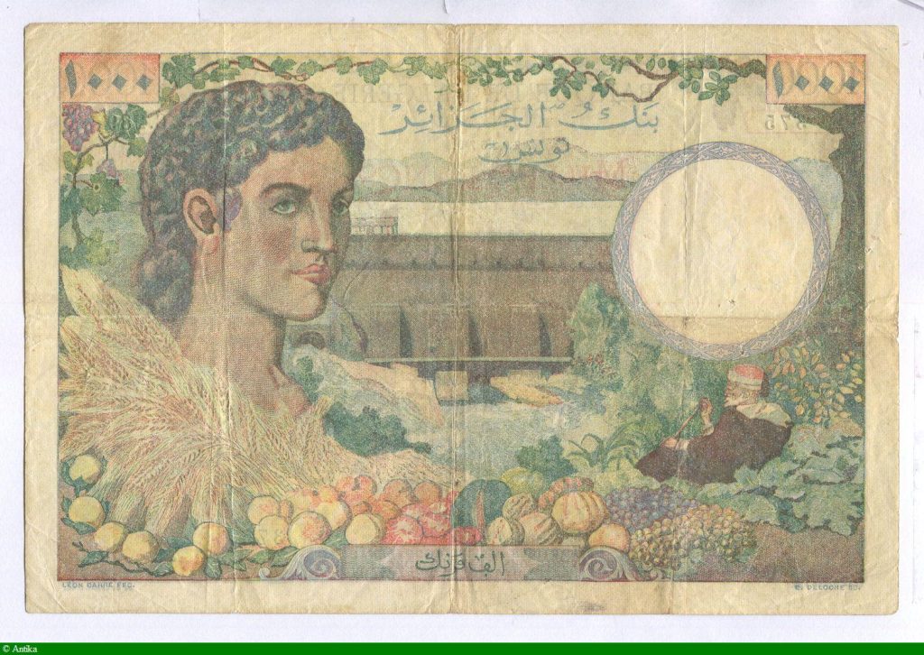 1000 FRANCS Couple de Fermiers