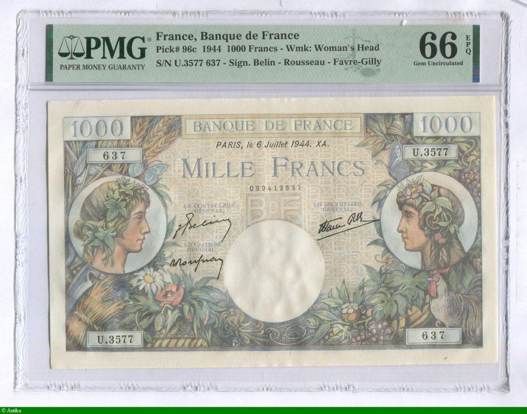 1000 FRANCS COMMERCE & INDUSTRIE - Type 1940