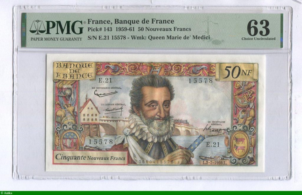 50 NF HENRI IV - Type 1959