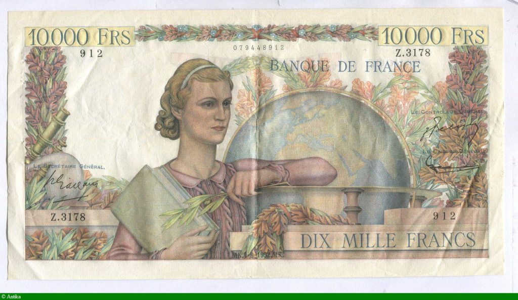 10 000 FRANCS GENIE Français- Type 1945