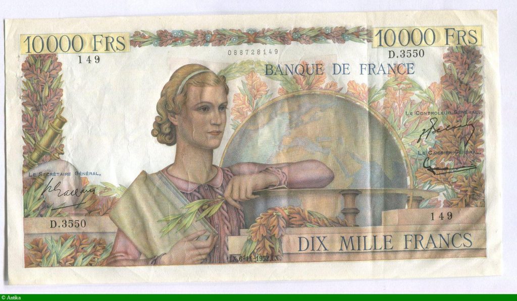 10 000 FRANCS GENIE Français- Type 1945